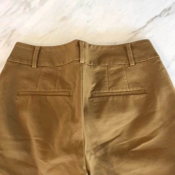 ANN TAYLOR MUSTARD MID RISE WORK PANTS SIZE 0 - Picture 3 of 4